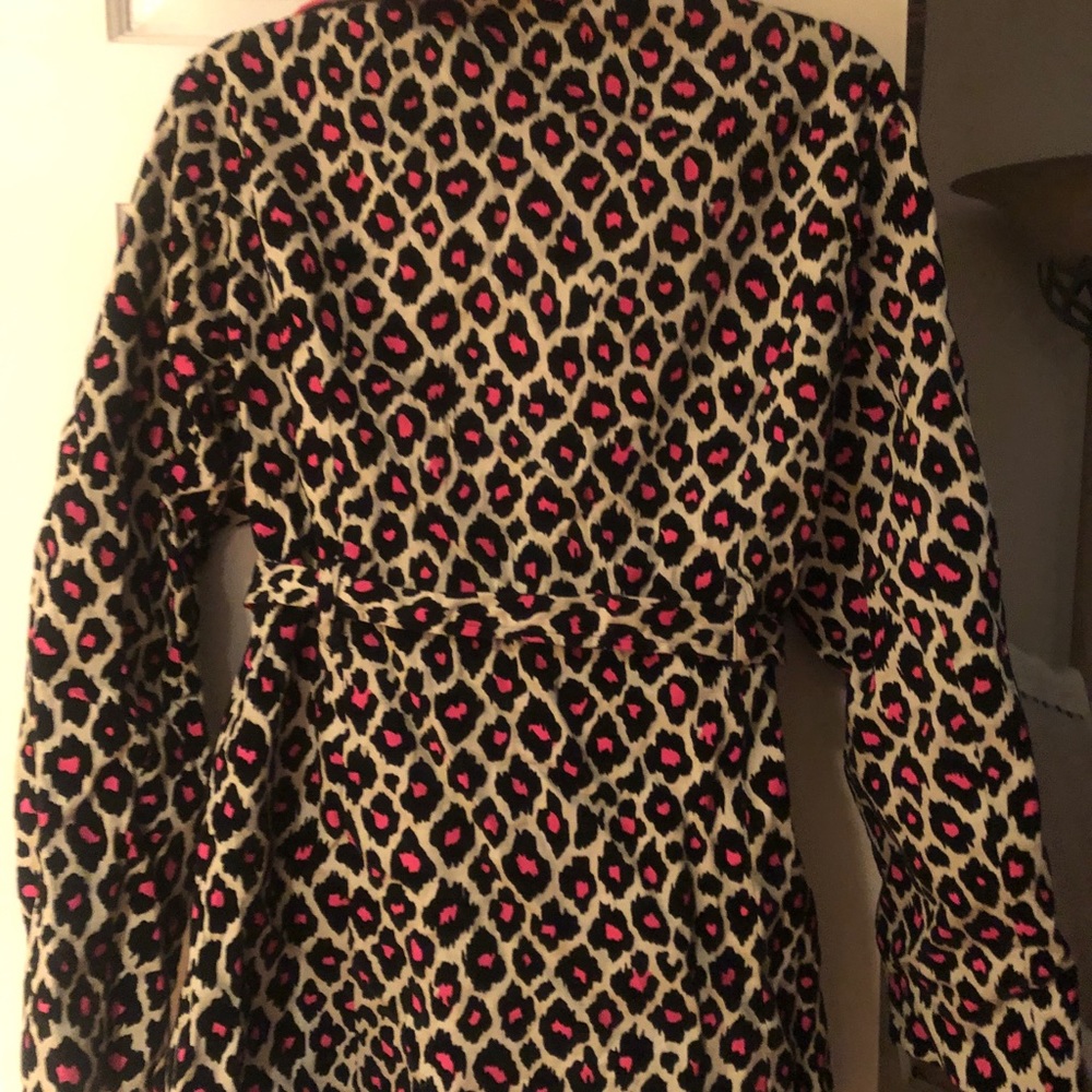Animal print lined jacket. By Emma. Size XL NWOT - Picture 2 of 4